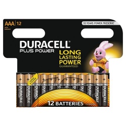 Duracell Plus AAA Batteries (pack of 12)